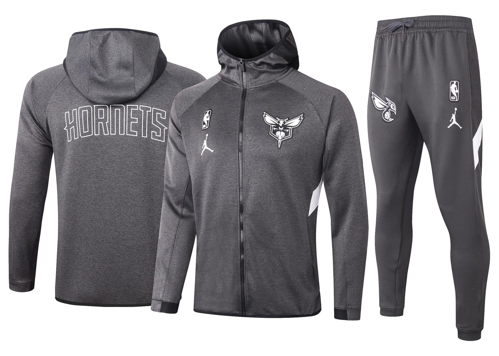 Conjunto Nike Therma Flex Charlotte Hornets Preto Treino - OGJERSEYSHOP