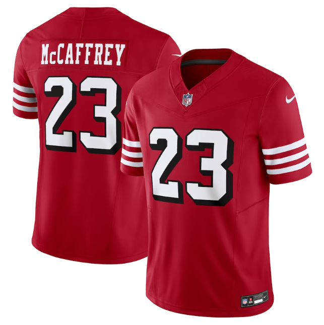 Camisa NFL Plus Size San Francisco 49ers Vapor F.U.S.E. Limited Jersey Vermelha Preta