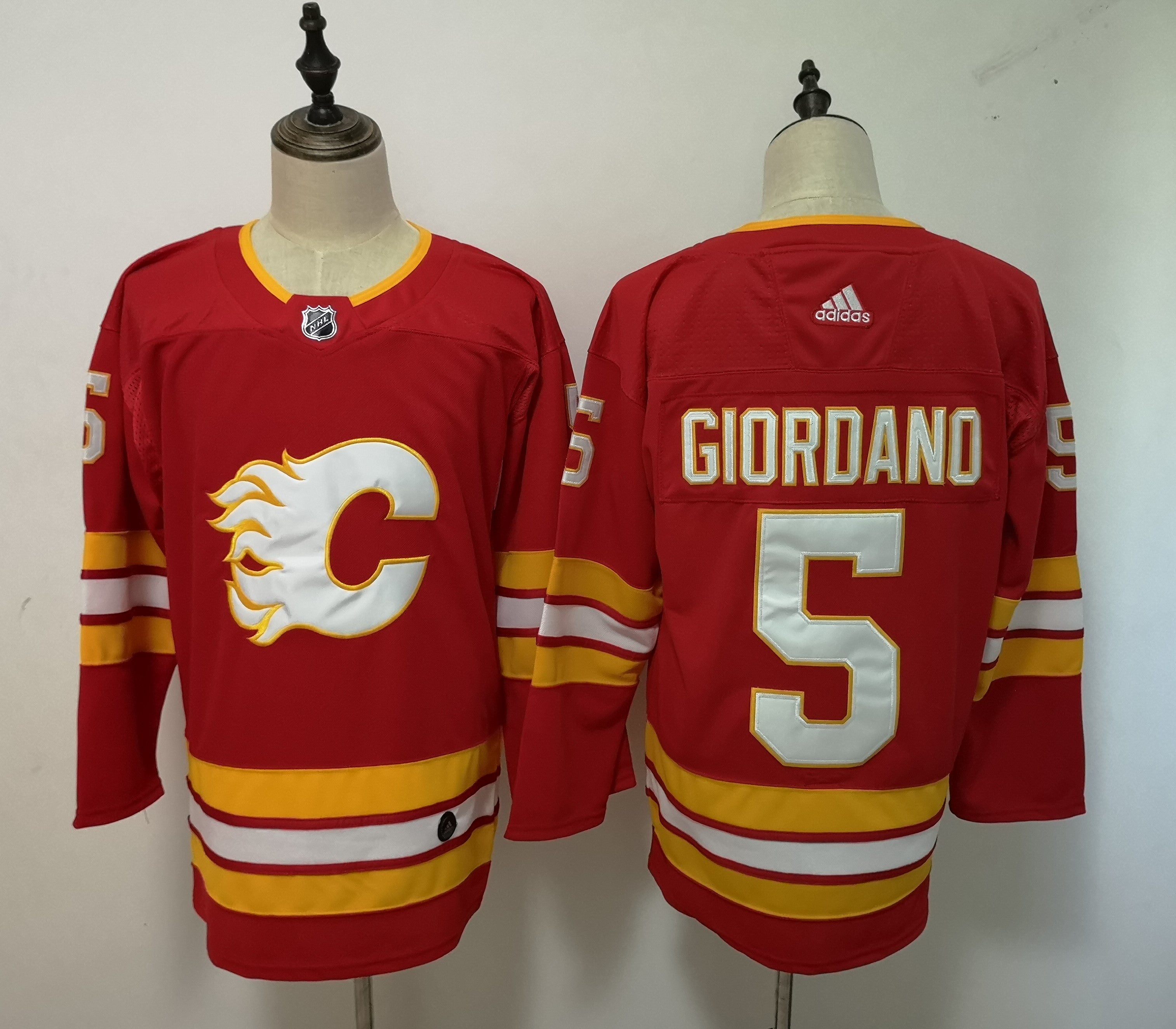 Camisa NHL Calgary Flames Jersey Vermelha/Amarela