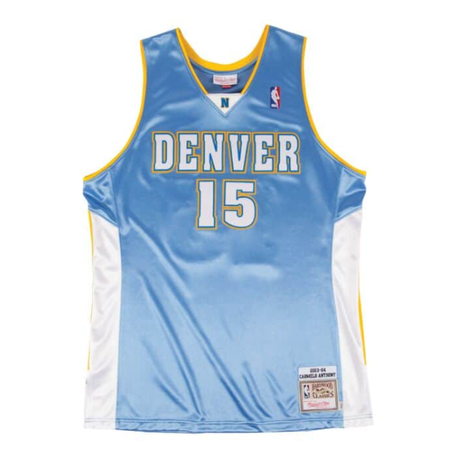 Regata Authentic Denver Nuggets Camelo Anthony 2003/04 - OGJERSEYSHOP