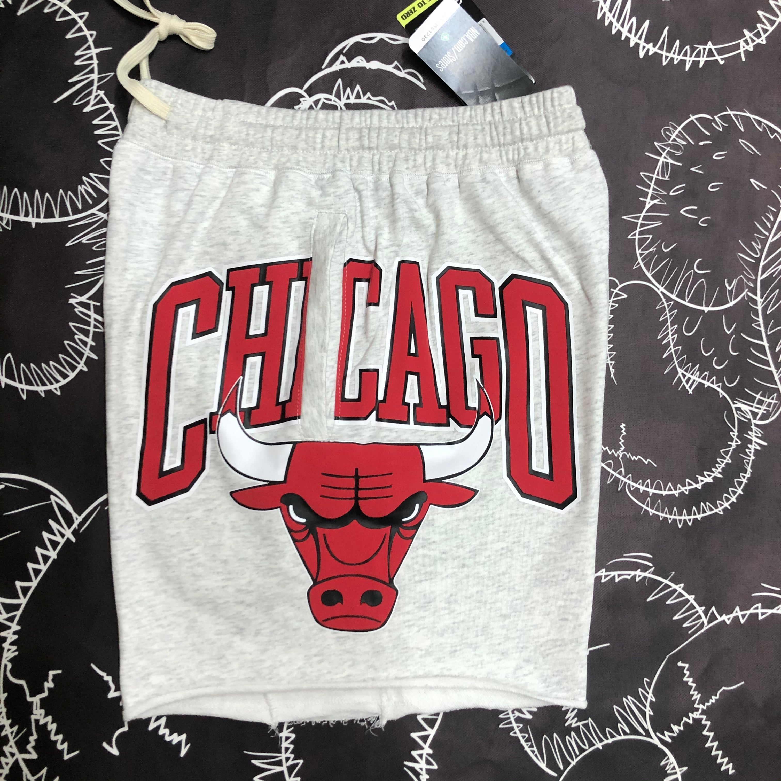 Short Casual Chicago Bulls Cinza - OGJERSEYSHOP