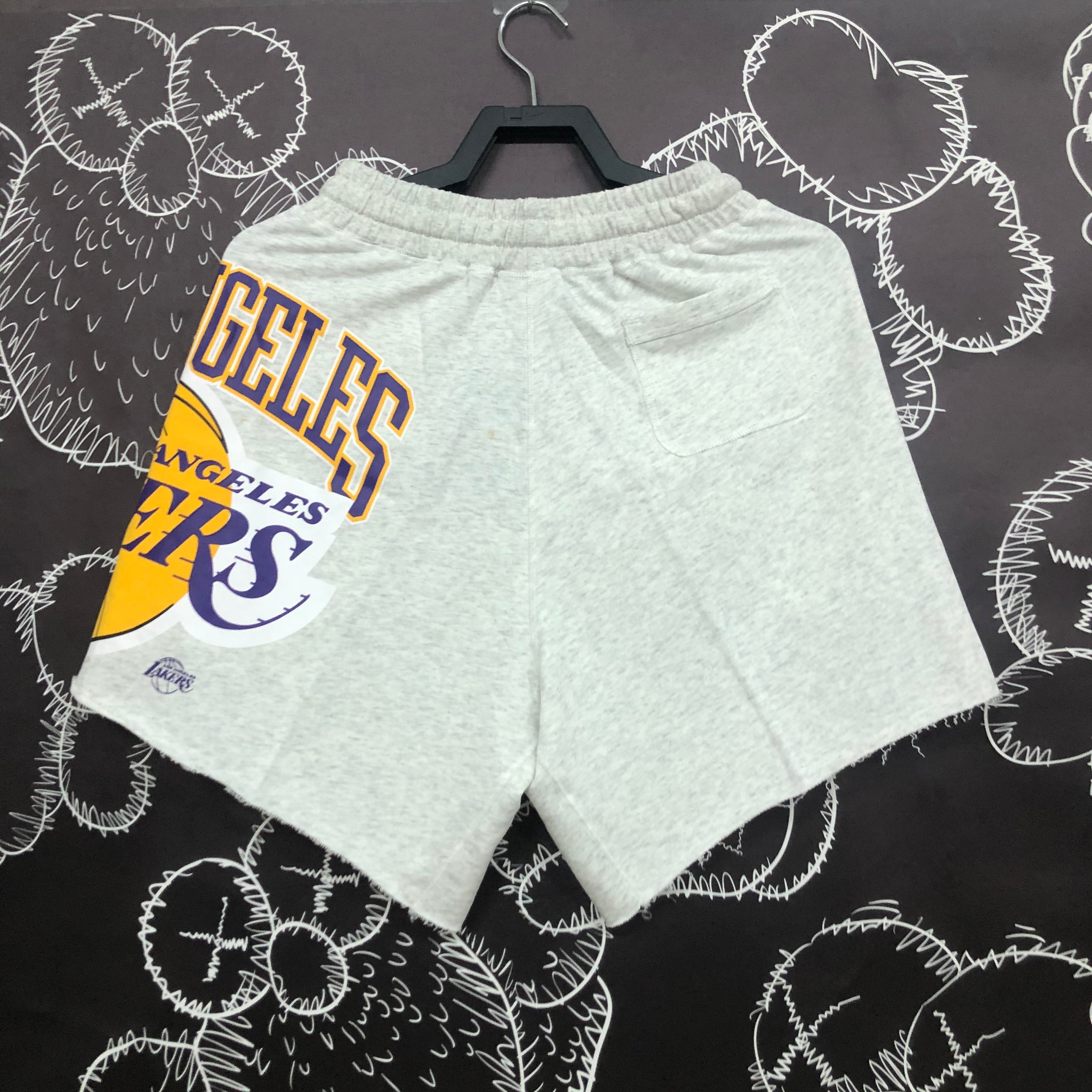 Short Casual Los Angeles Lakers Cinza - OGJERSEYSHOP