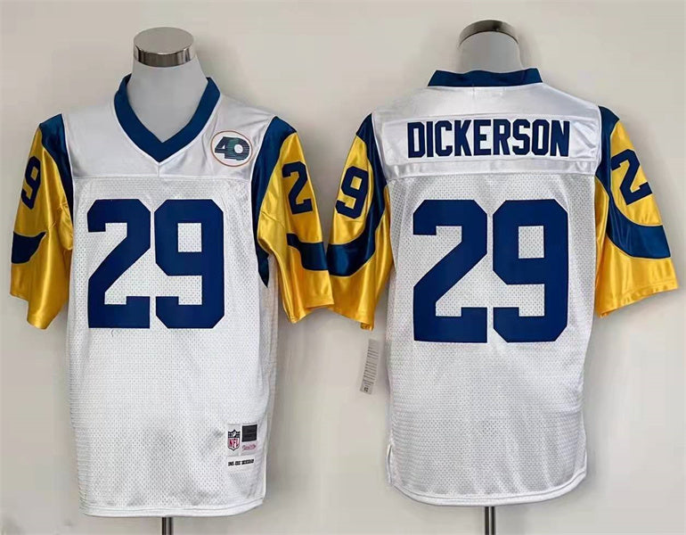 Jersey Los Angeles Rams Mitchell & Ness Throwback Branca - OGJERSEYSHOP