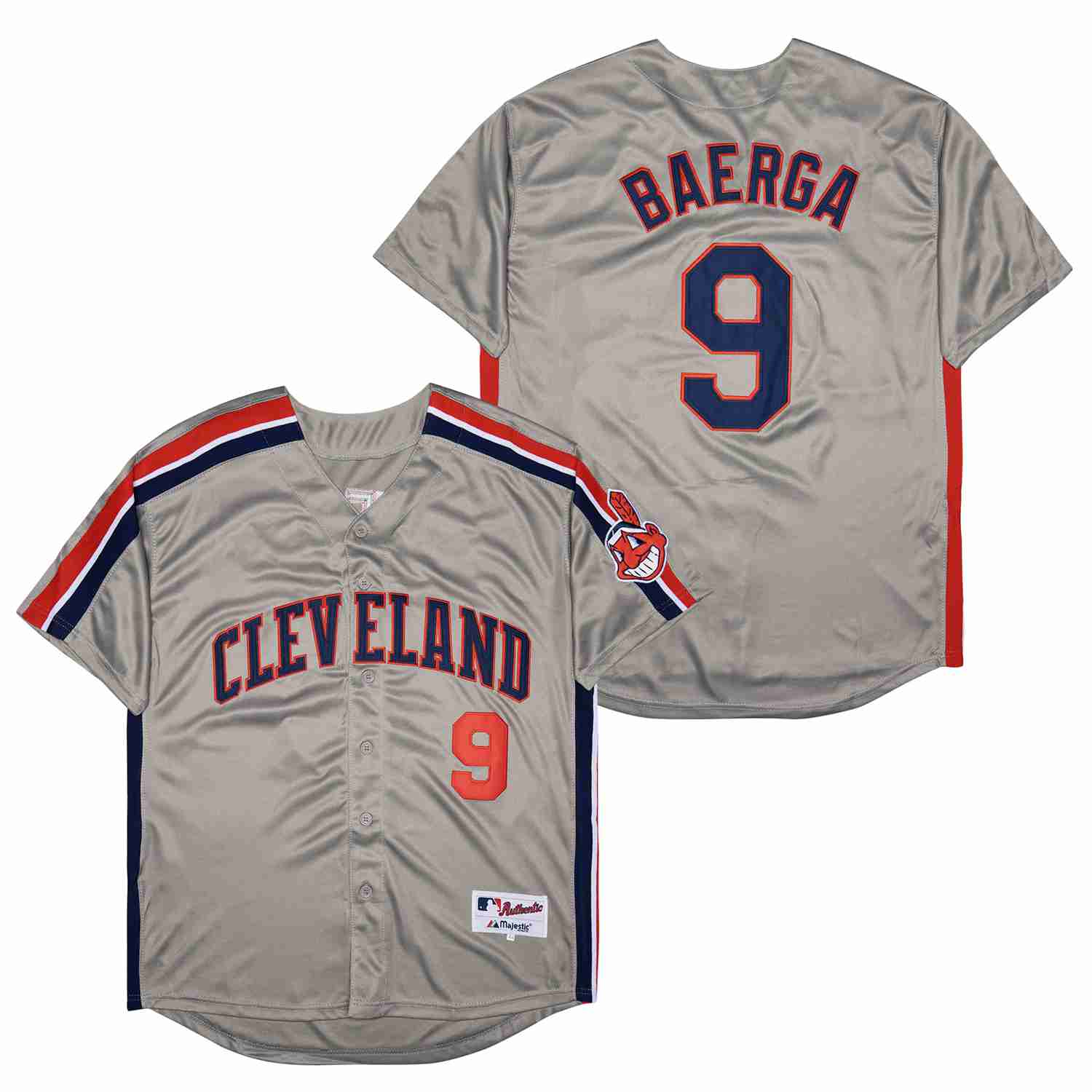 Jersey Cleveland Indians Carlos Baerga Majestic Authentic - OGJERSEYSHOP