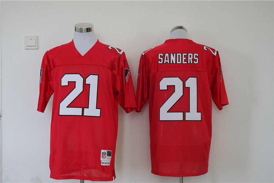 Jersey Atlanta Falcons Mitchell & Ness Throwback Vermelha - OGJERSEYSHOP