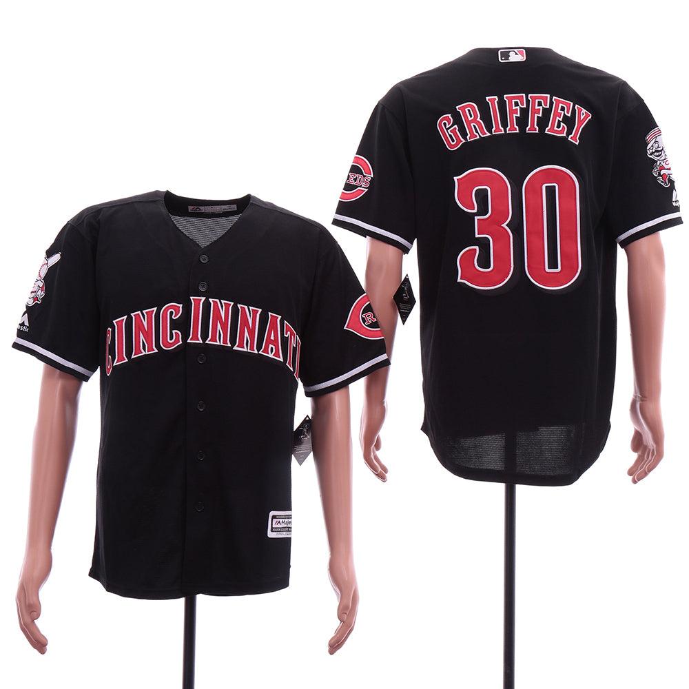 Jersey Cincinnati Reds Majestic Retrô Preta - OGJERSEYSHOP