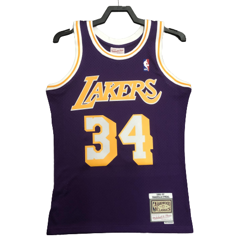 Regata Swingman Los Angeles Lakers Mitchell & Ness Roxa Hardwood Classics 1996/97 - OGJERSEYSHOP