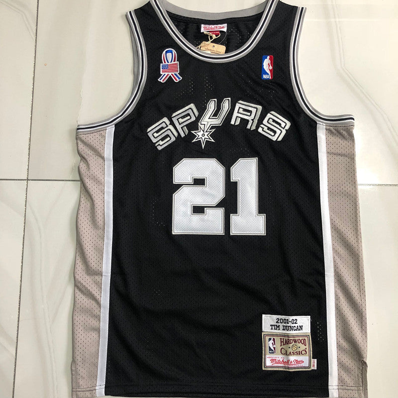 Regata Authentic San Antonio Spurs Tim Duncan 2001/02 - OGJERSEYSHOP